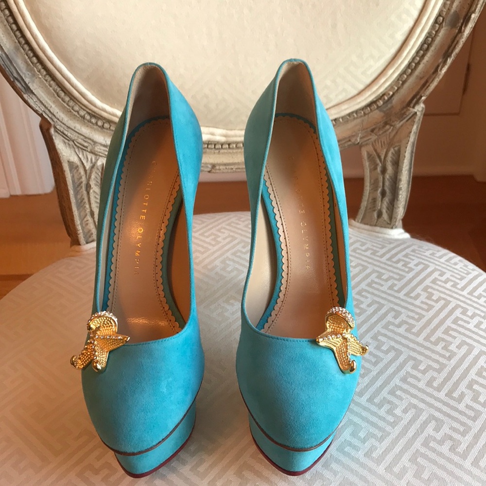Charlotte Olympia suede pumps - Picture 2 of 5